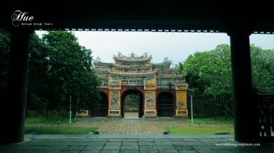 The entrance gate In The Mieu - Hue, Vietnam